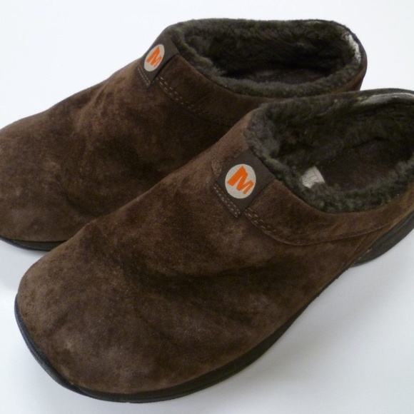 merrell suede slip on shoes